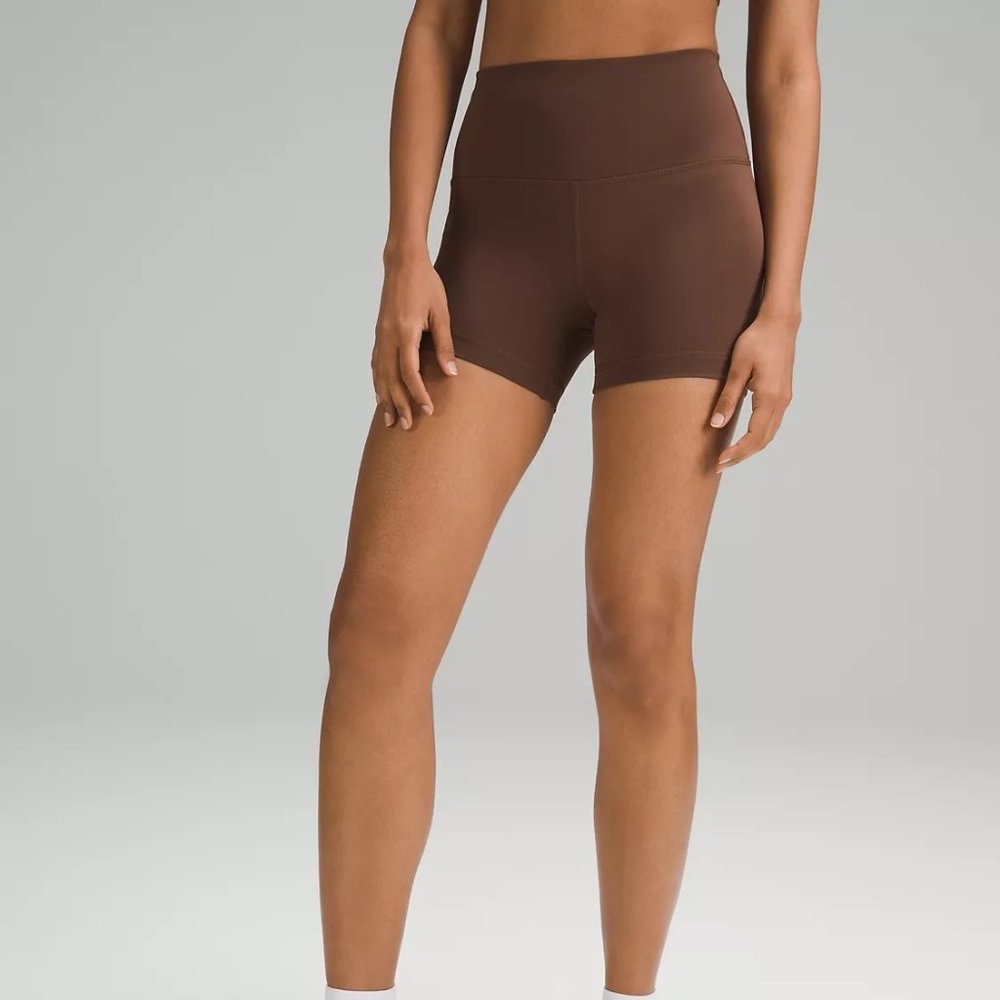 lululemon athletica High-Rise Brown Bike Shorts